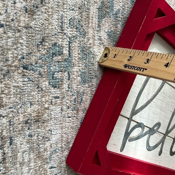 Believe Farm House Distressed Wood Sign New With Tags - Picture 9 of 9